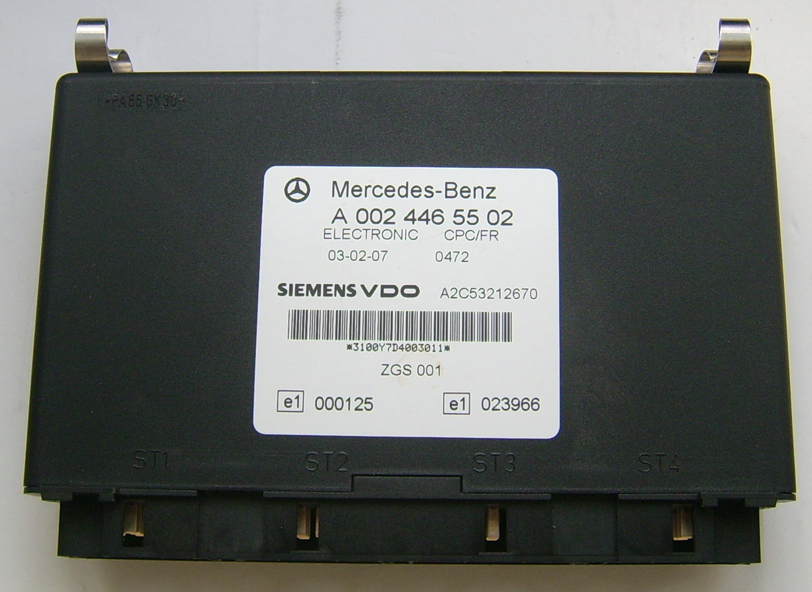Mercedes Benz Vario 669 electronic control unit